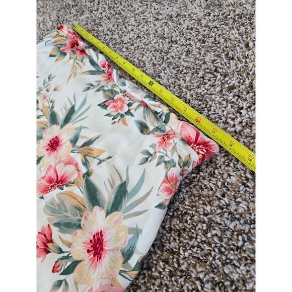 American Eagle XXL Floral High Low Maxi Skirt Boho Ruffle Viscose Lined Curvy - Picture 9 of 9